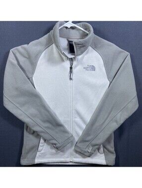 The North Face Campfire Fleece Full Zip Half Dome Denali Jacket (Women's M) Gray